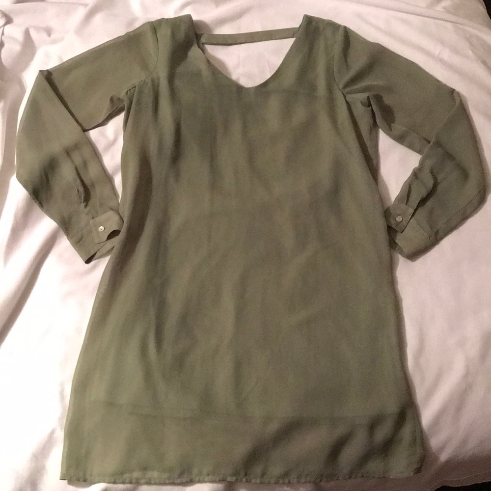 Charming Charlie Dress, Long Sleeved w/button cuff